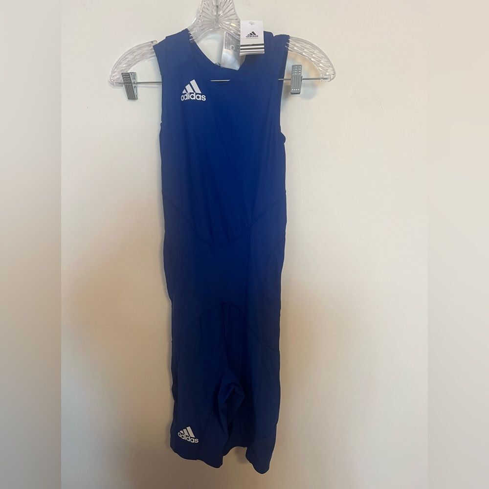 adidas Royal Blue Singlet with White Logo